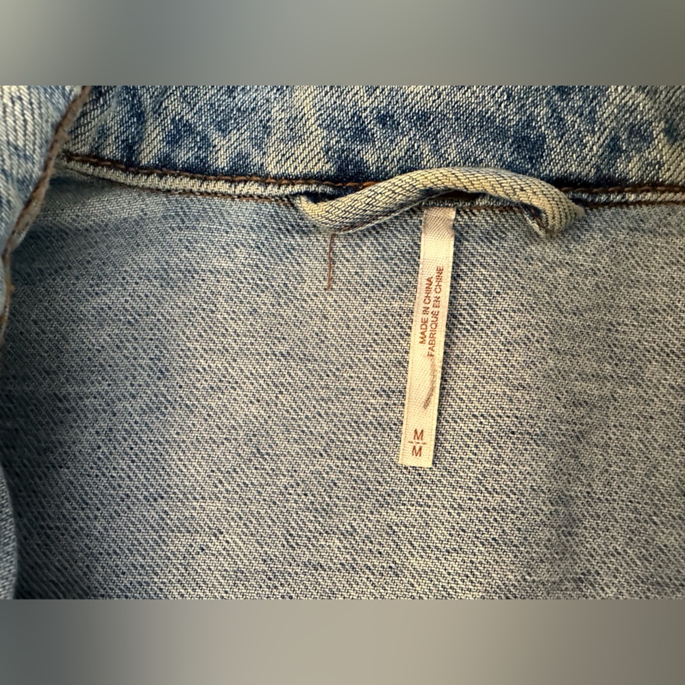 Free People Light Blue Denim Jacket - Picture 6 of 7